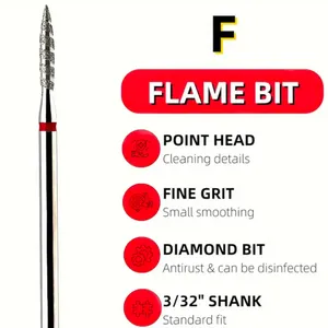 NAIL BIT TORNADO RED DIAMETER 2.3MM
