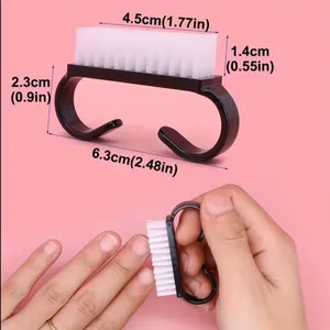 NAIL DUST BRUSH BLACK 1 PCS